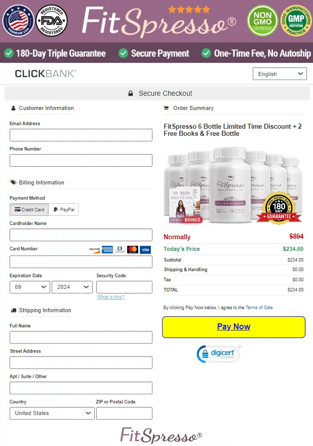 FitSpresso Weight Loss Supplement Order Page FitSpresso Weight Loss Supplement Order Page